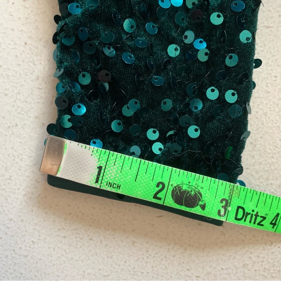 Lulus XS Marvelous Radiance Emerald Sequin Cutout Long Sleeve Mini Dress NWT - Picture 17 of 17